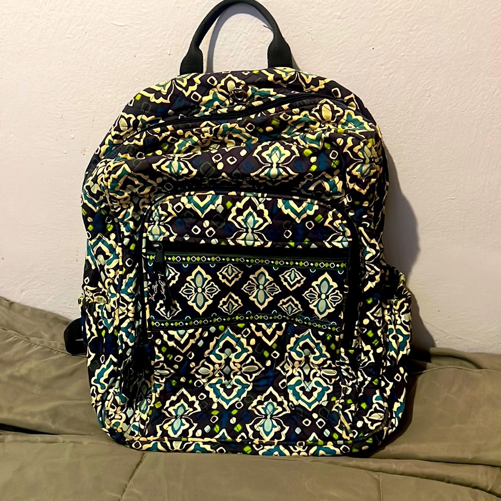 Vera Bradley Ink Blue Campus Backpack